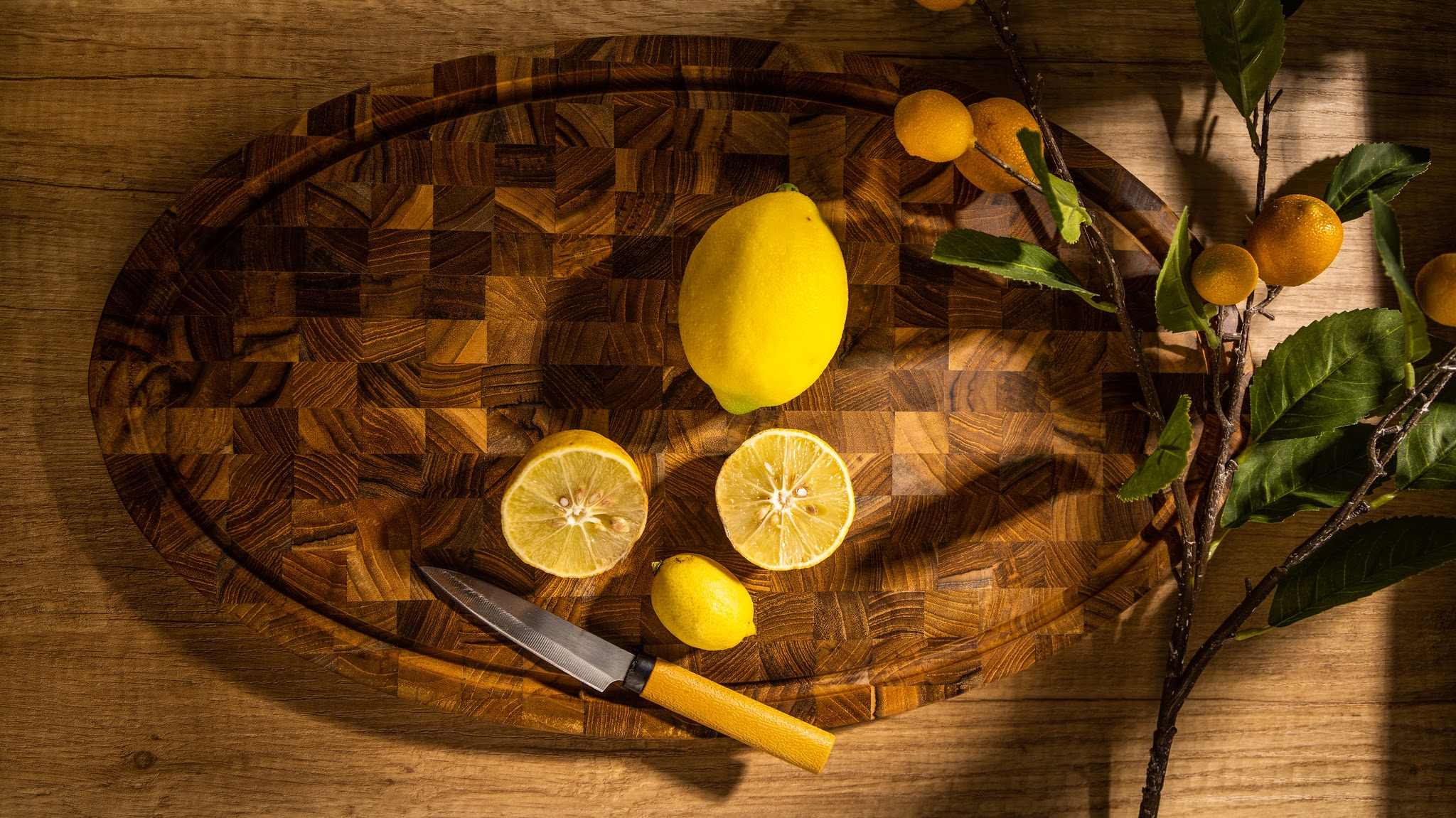 Teak Wood End-Grain Charcuterie Cutting Boards