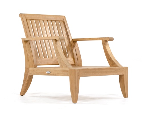 12152 laguna teak chair frame angled on white background