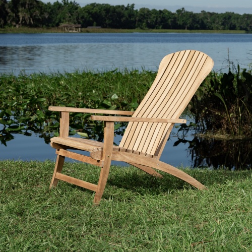 12221 Adirondack chair side view on white background 