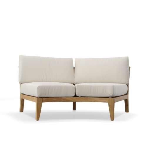13343DP Kafelonia Sofa Sectional with optional canvas colored cushions front view on white background