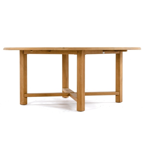 15348 Buckingham Teak Table side view on white background