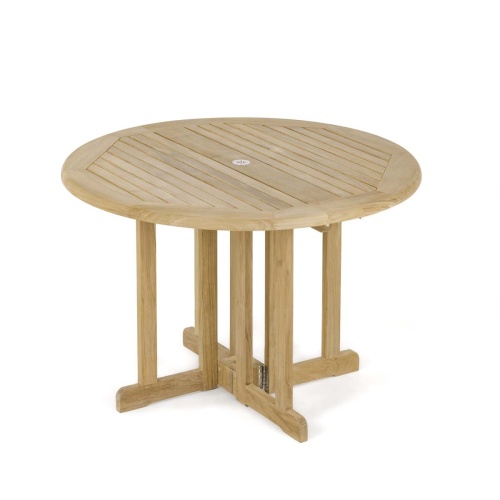 15623S Barbuda 4 foot Table top angled view on white background