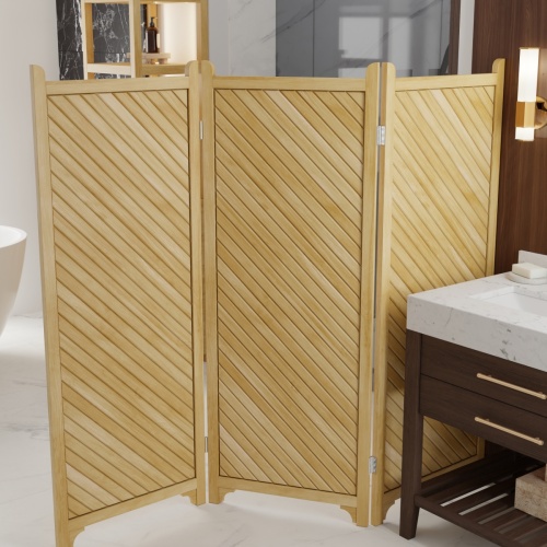 18252 Veranda folding Privacy Screen opened on white background