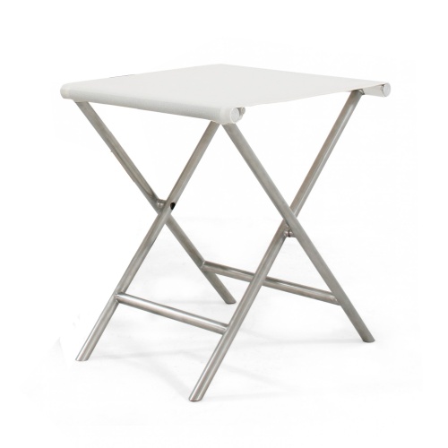 28815F Odyssey Folding Ottoman angled side view on white background