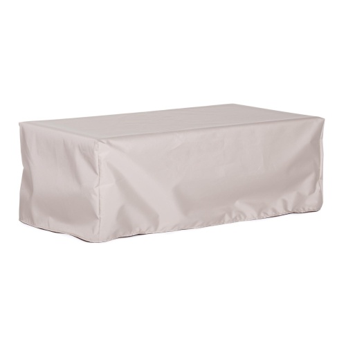 63929 Veranda teak 5 foot Backless Bench Cover on white background 