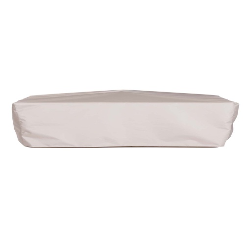 63955CO Swinging Bench Top Canopy Only Cover for 13955CO Swinging Teak Bench Top Canopy side view on white background 