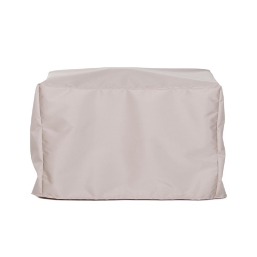 67112 Somerset Bar Cover for 17112 Somerset Teak Bar side view on white background 