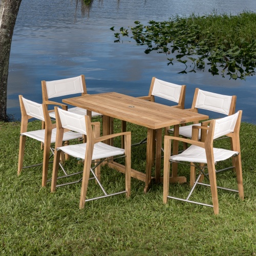 70471 Odyssey Nevis Folding Dining Set on white background