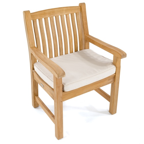 71021MTO canvas color cushion on Veranda Armchair seat on white background