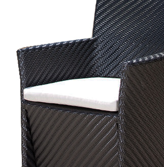 79001MTO Valencia Armchair Cushion on Valencia Armchair front angled view on white background 