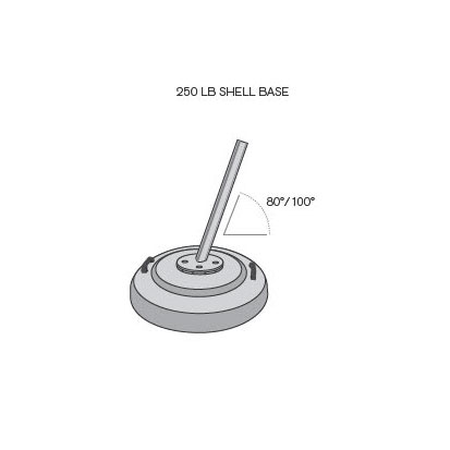 spbshaluf spectra two hundred fifty pound aluminum base unfilled autocad angled on white background