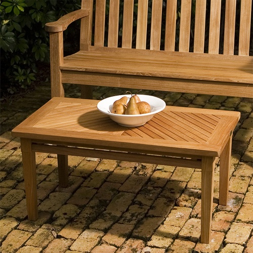 rectangular teak coffee tables