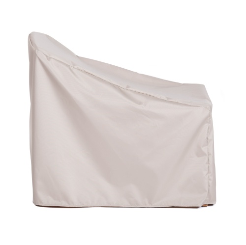 62221 Adirondack Lounger Cover for 12221 Adirondack Teak Lounger side view on white background 