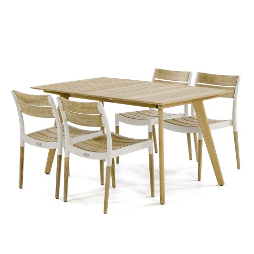 modern teak and Aluminum dining sets