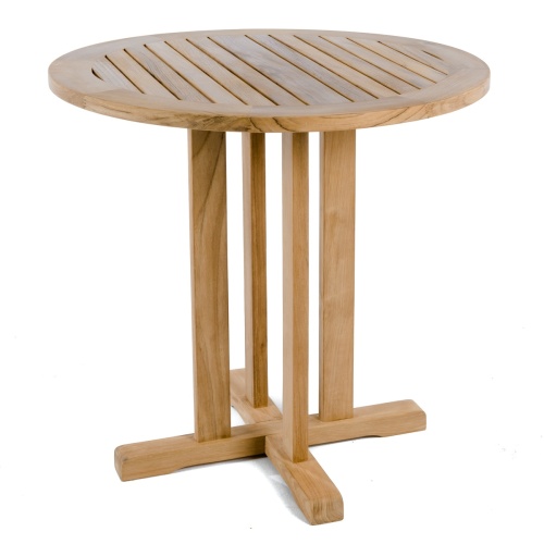 70655 Veranda Bistro round 30 inch diameter table side angled view on white background