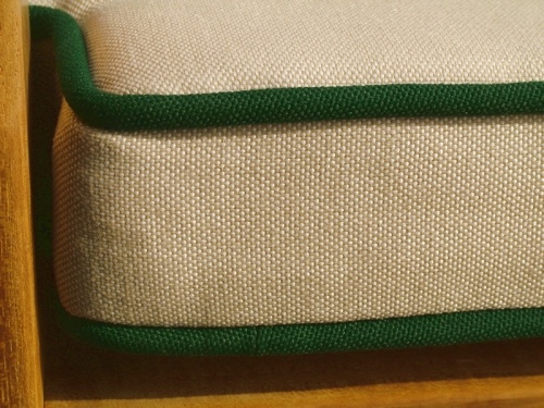 74103 Glen Tuff 5 foot Bench Cushion closeup view of cushion side