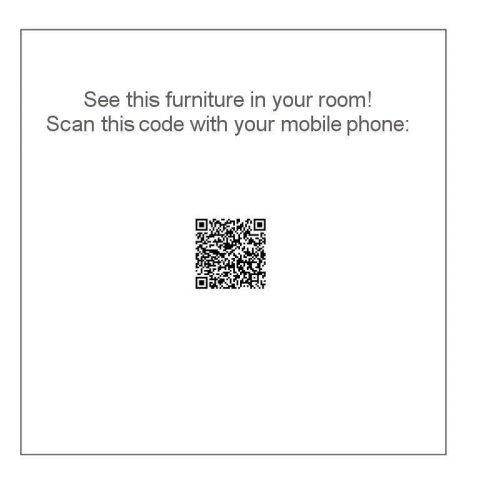 12223 veranda teak rocking chair AR QR Code on a white background