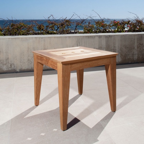 small teak end tables