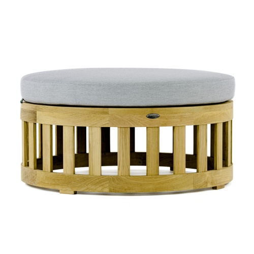 14171DP 36 inch Kafelonia Ottoman side view on white background