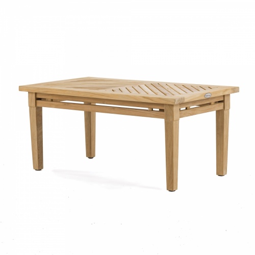 outdoor teak rectangular coffee table