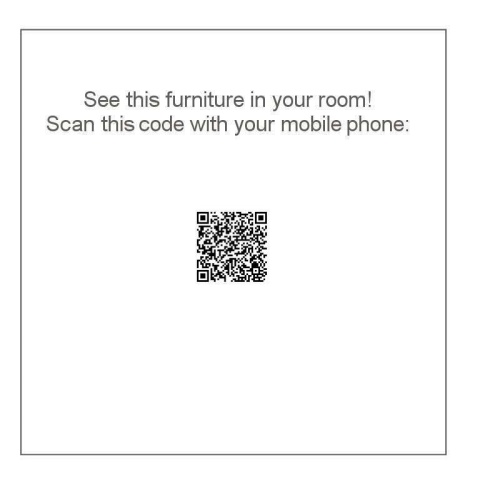 15867 Barbuda 5 Foot Folding Round Table AR QR Code on white background
