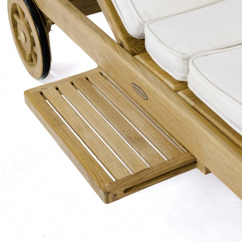 teak wood sun lounger