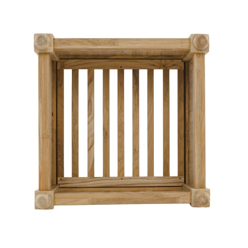 18109 square planter box top view on white background