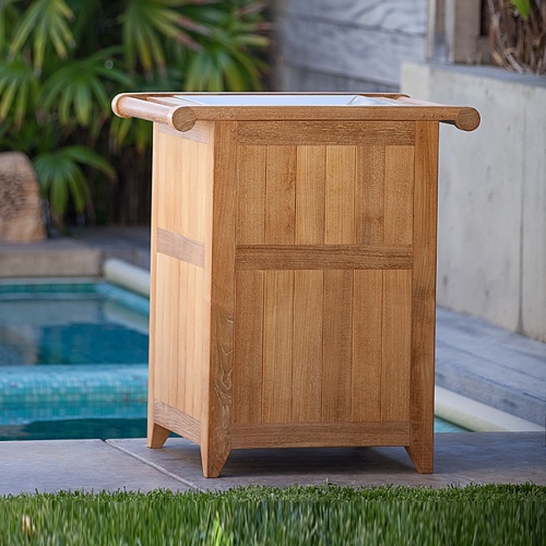 teak towel bins