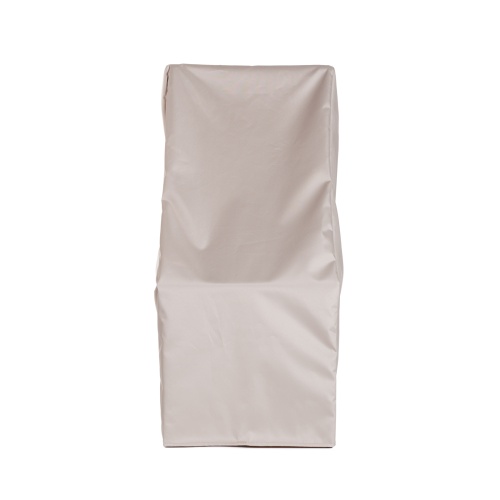 61602 Barbuda Folding Chair Cover for 11602 Barbuda Teak Folding Chair Cover side view of front on white background