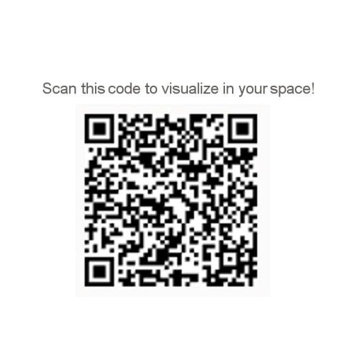 70111 Vogue teak and stainless steel 9 piece72 inch round Dining Set AR QR Code on white background