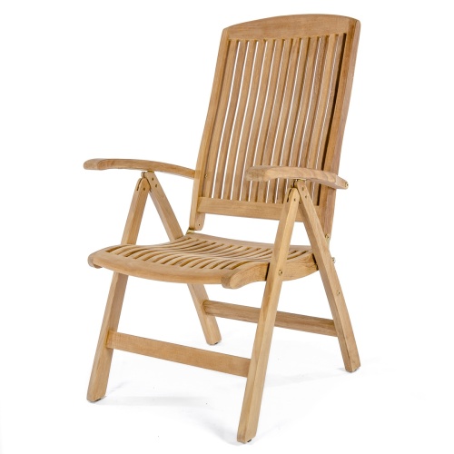 12569S Barbuda reclining arm chair front angled right side on white background