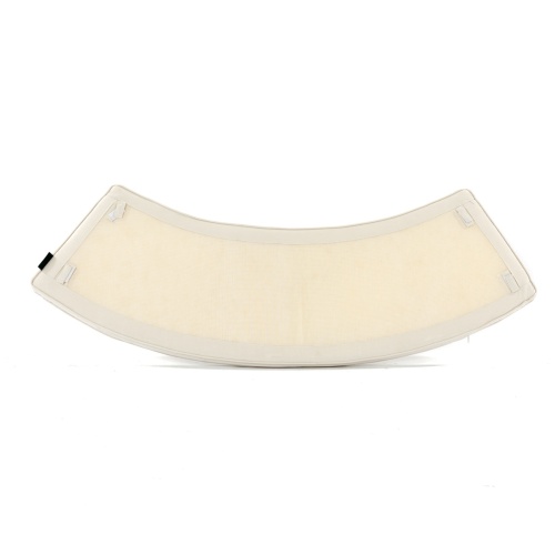 image of 71040MTO Buckingham Backless Bench cushion in canvas color bottom view on white background