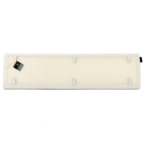 Image of 73067MTO canvas color cushion backside for a 3 foot backless bench on white background