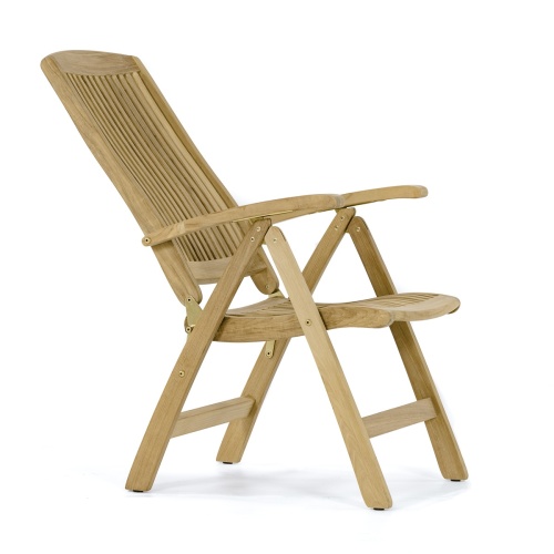 reclining teak chairs