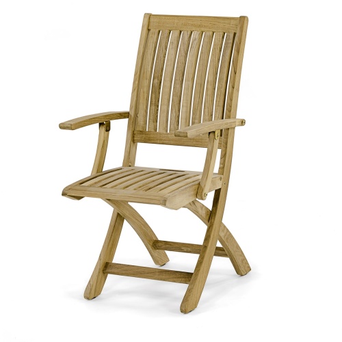 westminster folding teak dining chair