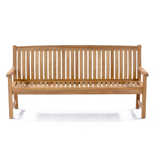 13883 Veranda 6 foot long Teak Bench front view on white background