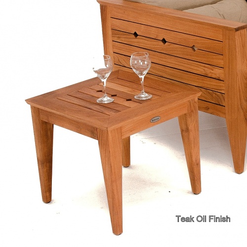teak side tables
