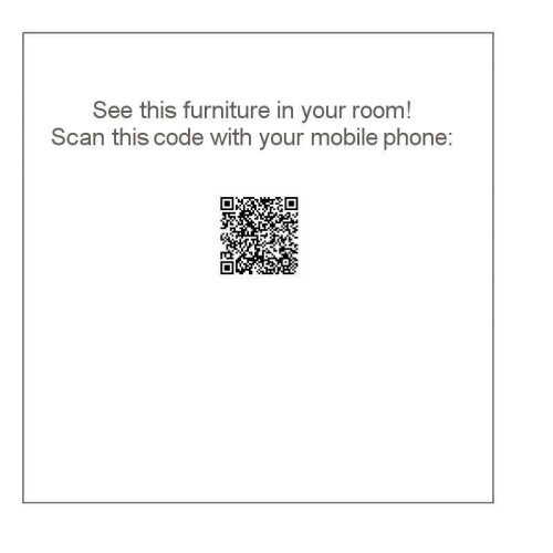 14800 Maya Teak Side Table AR QR Code on a white background