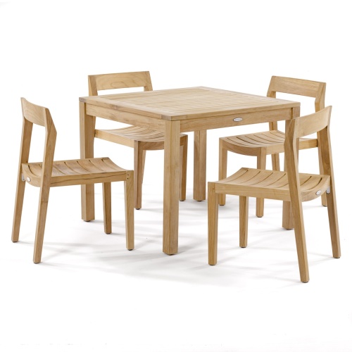 70494 Horizon 5pc Teak Dining Set on white background