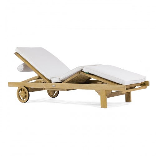 poolside teakwood sun lounger
