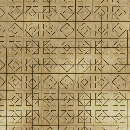 18044 Diamond Type E teak Floor Tile on outdoor terrace showing angled side view with ocean view in background
