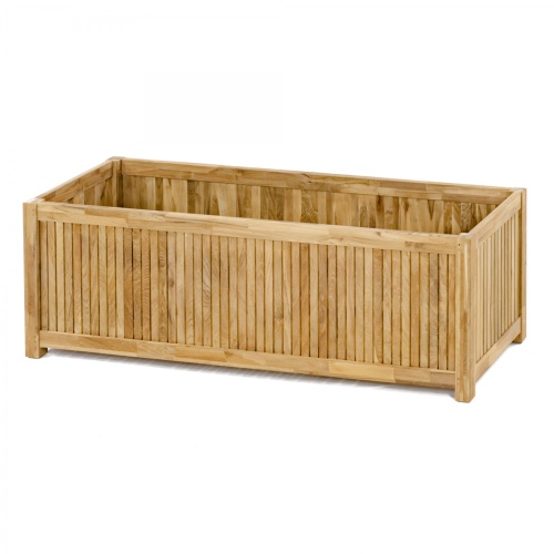 18131 rectangular five foot planter angled view on white background