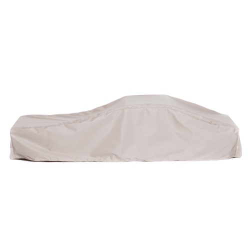 66770DP Horizon Chaise Lounger Cover for 16770 Horizon Teak Chaise Lounger side view on white background 
