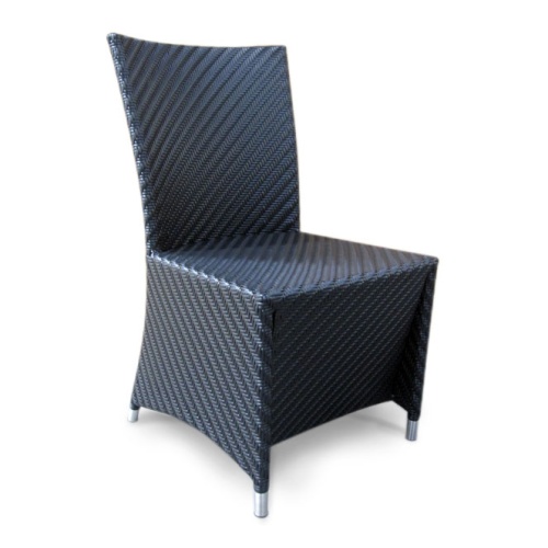 70262 Valencia Wicker dining side chair on white background