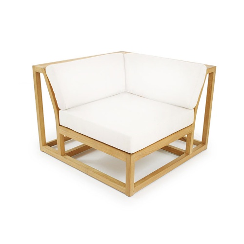 70280 Maya 8 piece Lounge Set of 8 Maya Corner Sectionals in angled aerial view on patio with staircase to house in background