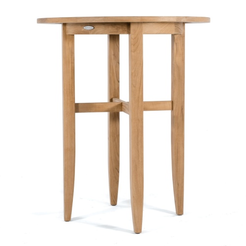 70294 Laguna teak Round Bar Table side profile on white background