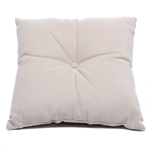 71000MTO Solid Color Throw Pillow in canvas color top view on white background