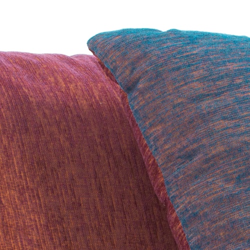 71005psph sangria horizon throw pillow closeup of with two showing solid color and two tone color on white background