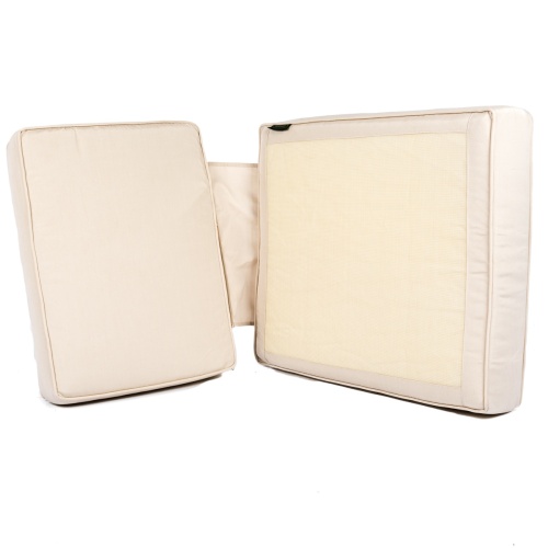 72312DA Laguna Lounge Chair Cushion side angled view of cushion bottom on white background