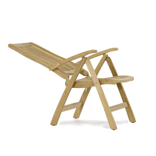 teak reclining outdoor chair